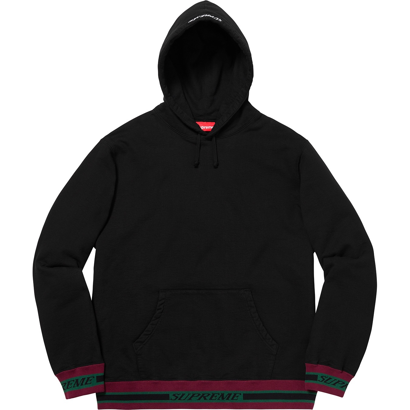 Striped Rib Hooded Sweatshirt view 7